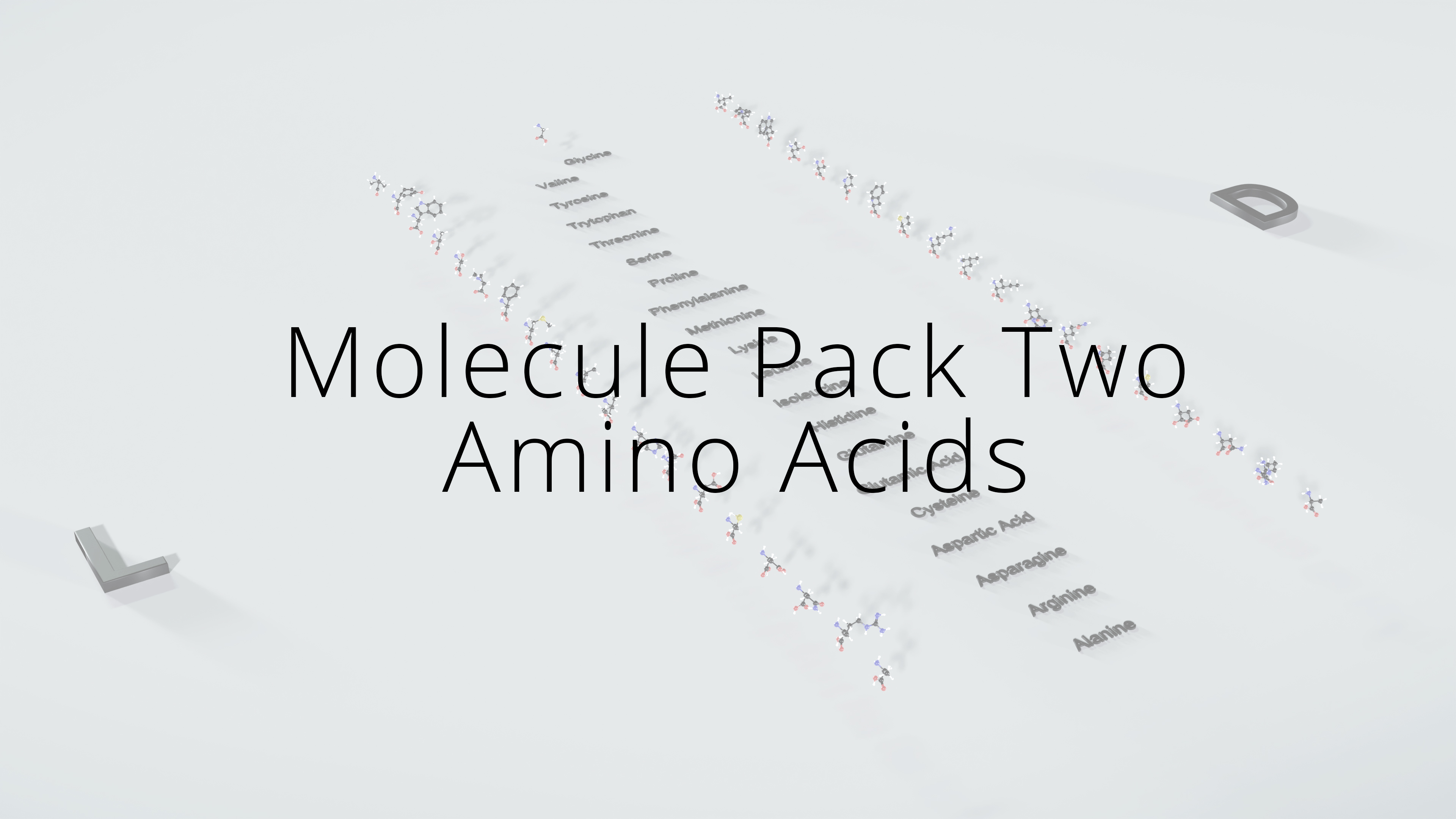 Molecule Pack Two - Amino Acids preview image 1